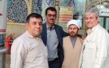 حضور دکتر تاج گردون در حرم امام‌زاده بی‌بی حکیمه (س) و حمایت از طرح‌های فرهنگی