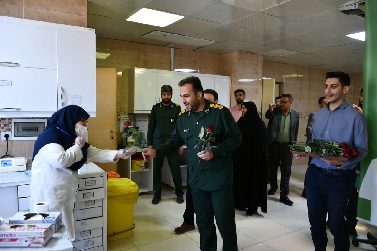 تجلیل مسئولان سپاه فتح از پرستاران به مناسبت روز پرستار